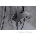 Gun Gray Stainless Steel Family Bathroom Shower Faucet